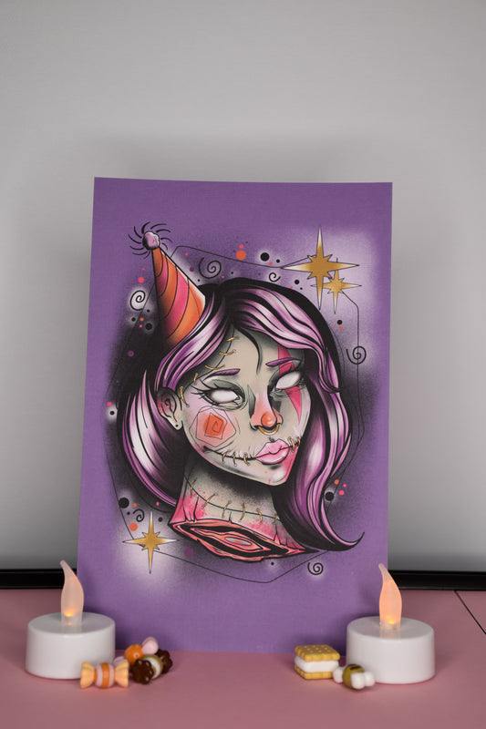 Mini Print "Party Clown"