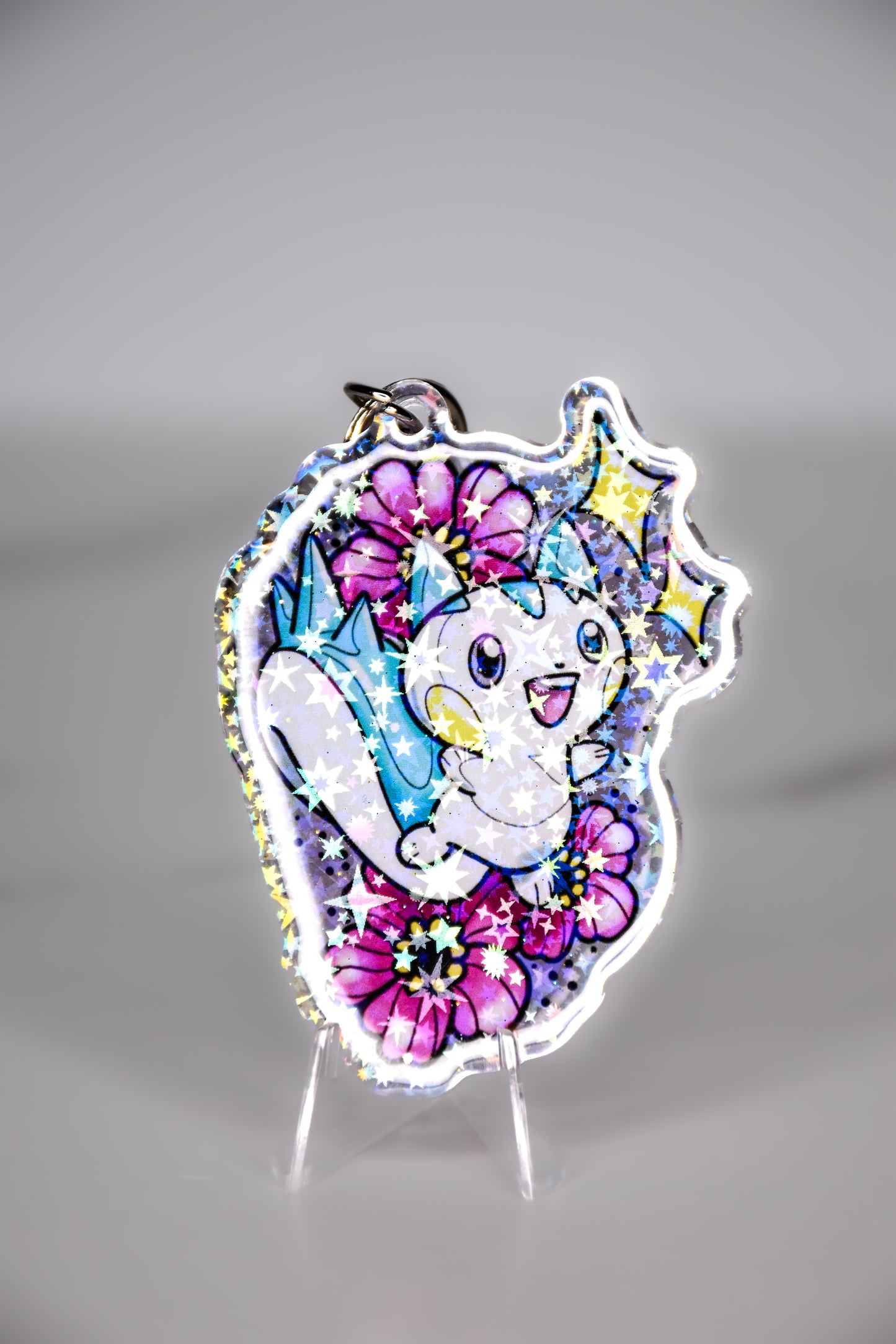 Acrylic Keychain Poké Pachirisu Glitter Holo Stars
