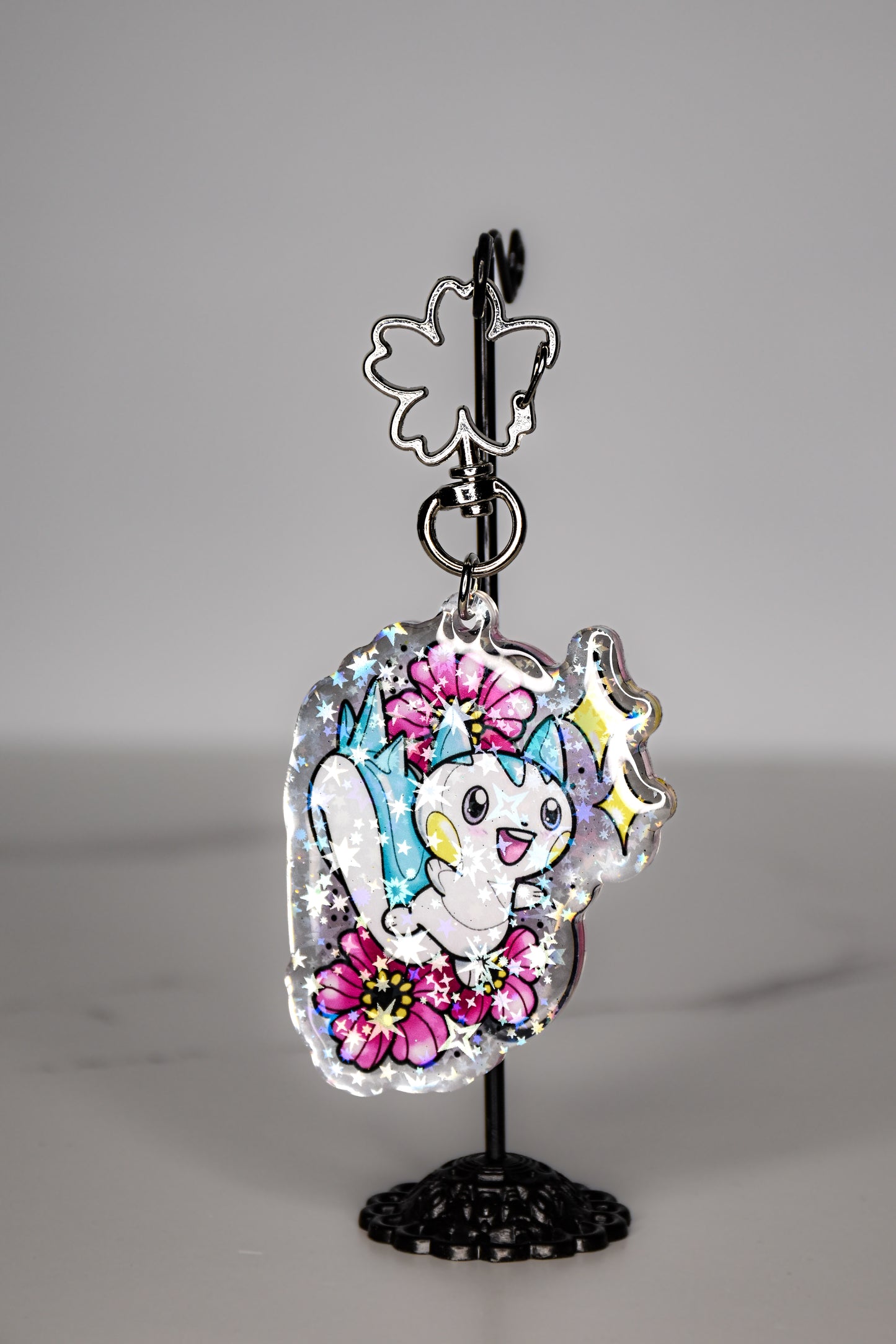 Acrylic Keychain Poké Pachirisu Glitter Holo Stars