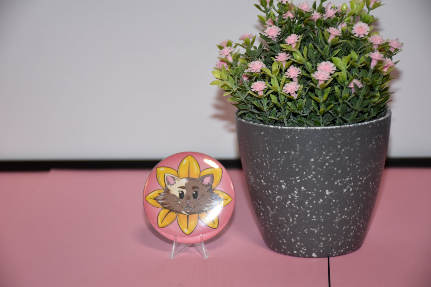 Button Pins :“Sunflower Kitty“