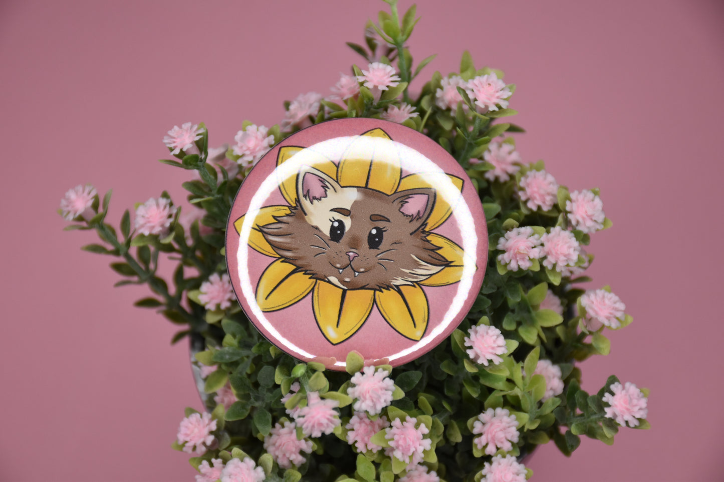 Button Pins :“Sunflower Kitty“