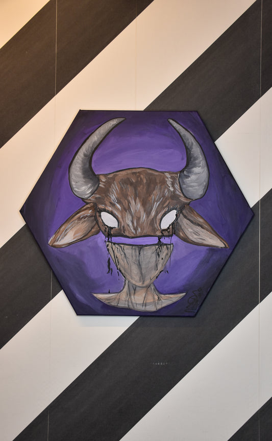 Gemälde "Falsche Götzen – Weinendes Kalb"