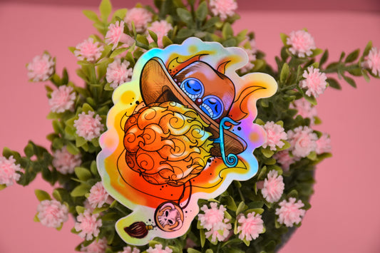 Sticker -  rainbow reflections Holo :"fire fruit"