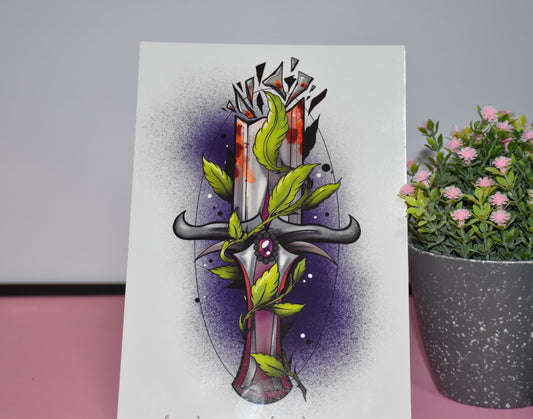Print : “broken blade“